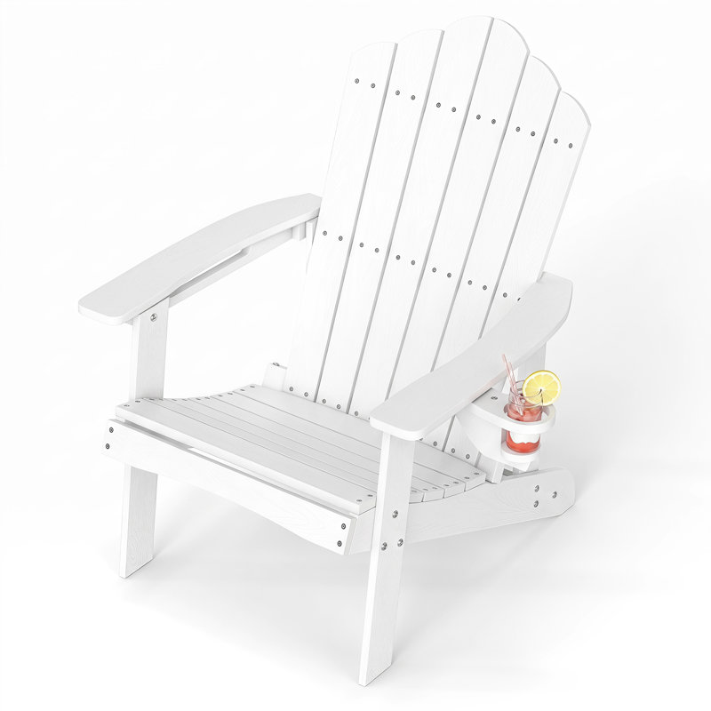 Chaise Adirondack en plastique Ottosen, Blanc