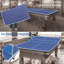 Plateau de conversion de tennis de table pliable et portable de 9 pi de taille moyenne pour jeux d'intérieur, installation et rangement faciles-121089829-121089831
