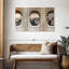 Ensemble de 3 fenêtres sur toile-92763798