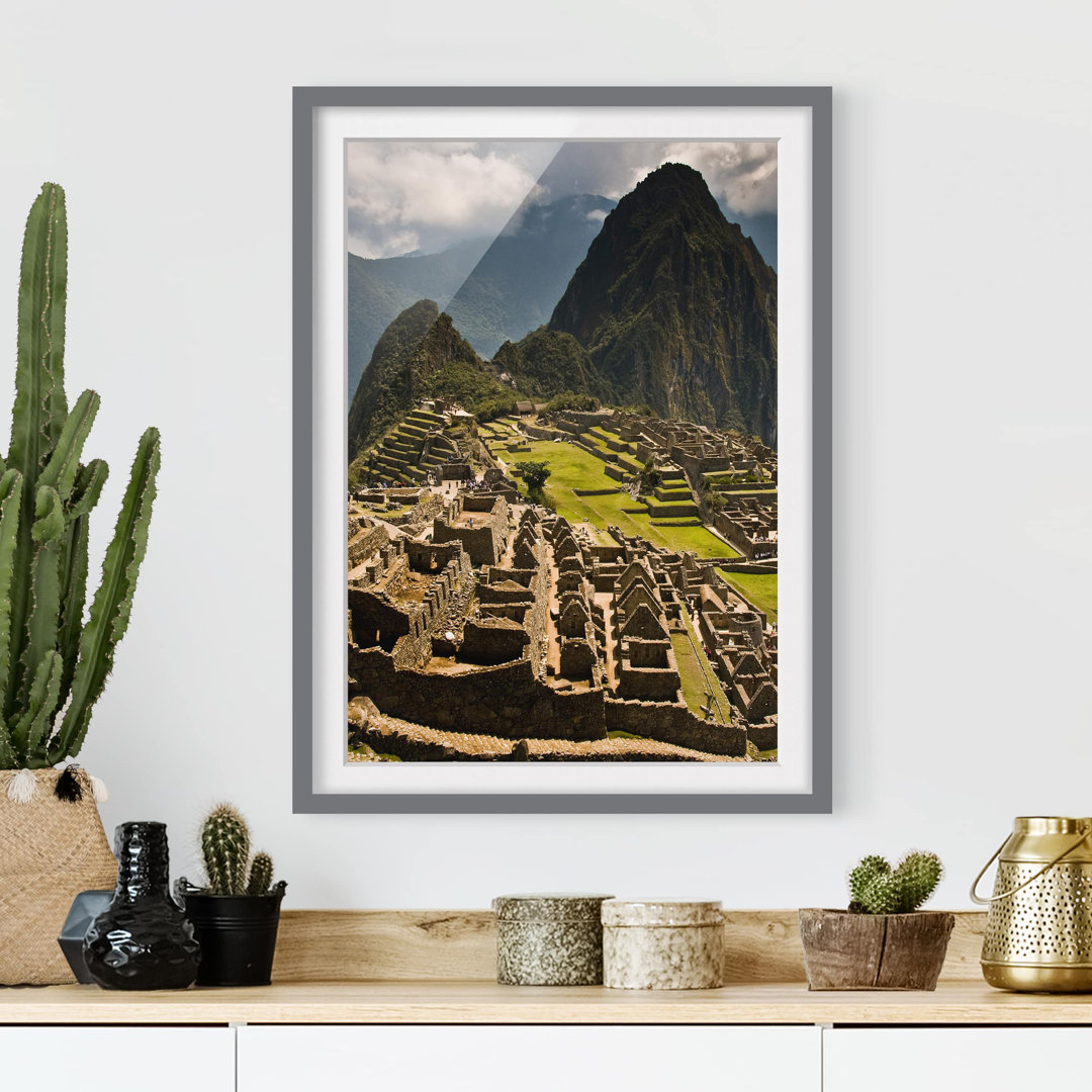 Gerahmter Fotodruck Machu Picchu