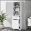 Armoire de salle de bain autoportante polyvalente avec de multiples options de rangement et une fabrication durable-312575225