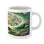 Bay Isle Home™ Springtime Ceramic Coffee Mug Circular Tree Flourish 11 oz Green Blue and Pink