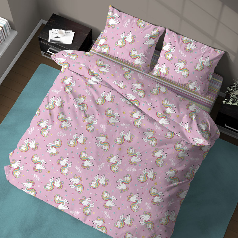 Helman Pink Duvet Cover Set