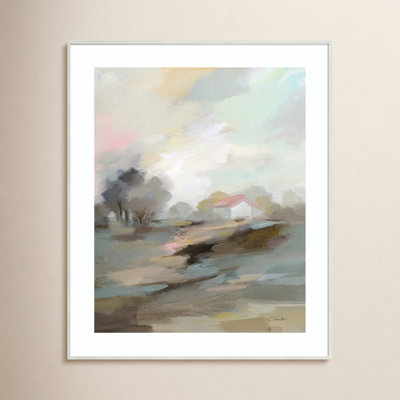 Farm in April Print by Silvia Vassileva