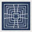 Geometric In Indigo 3 Painting
