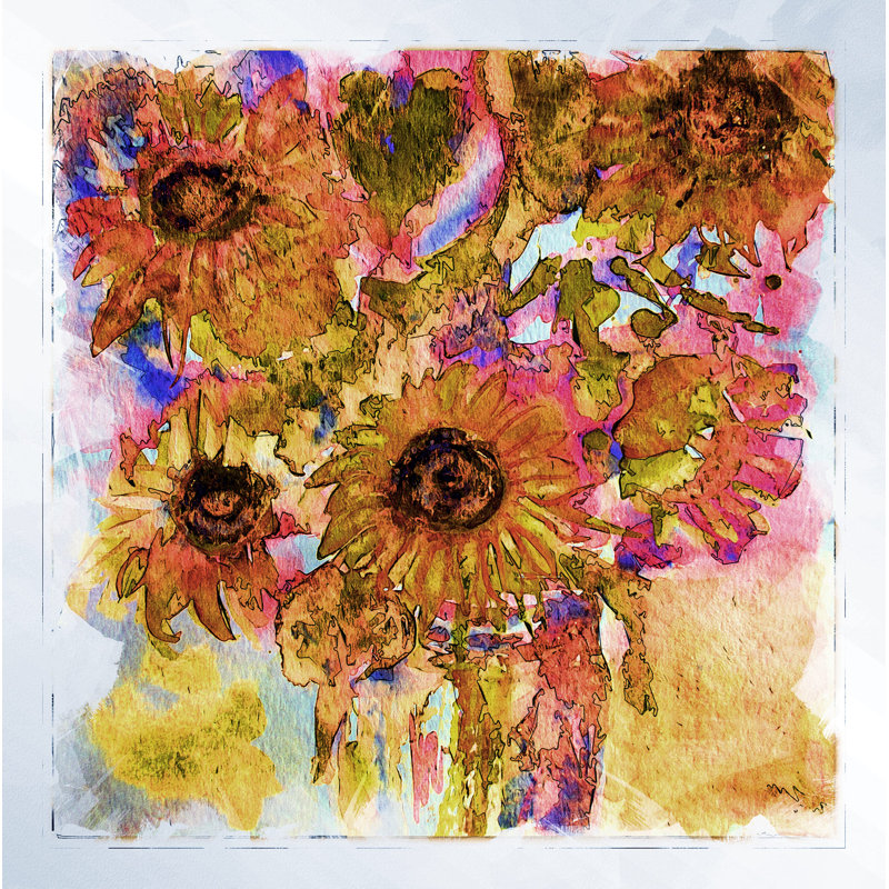 " Festive Bouquet V ", 16" H x 16" W x 1.5" D