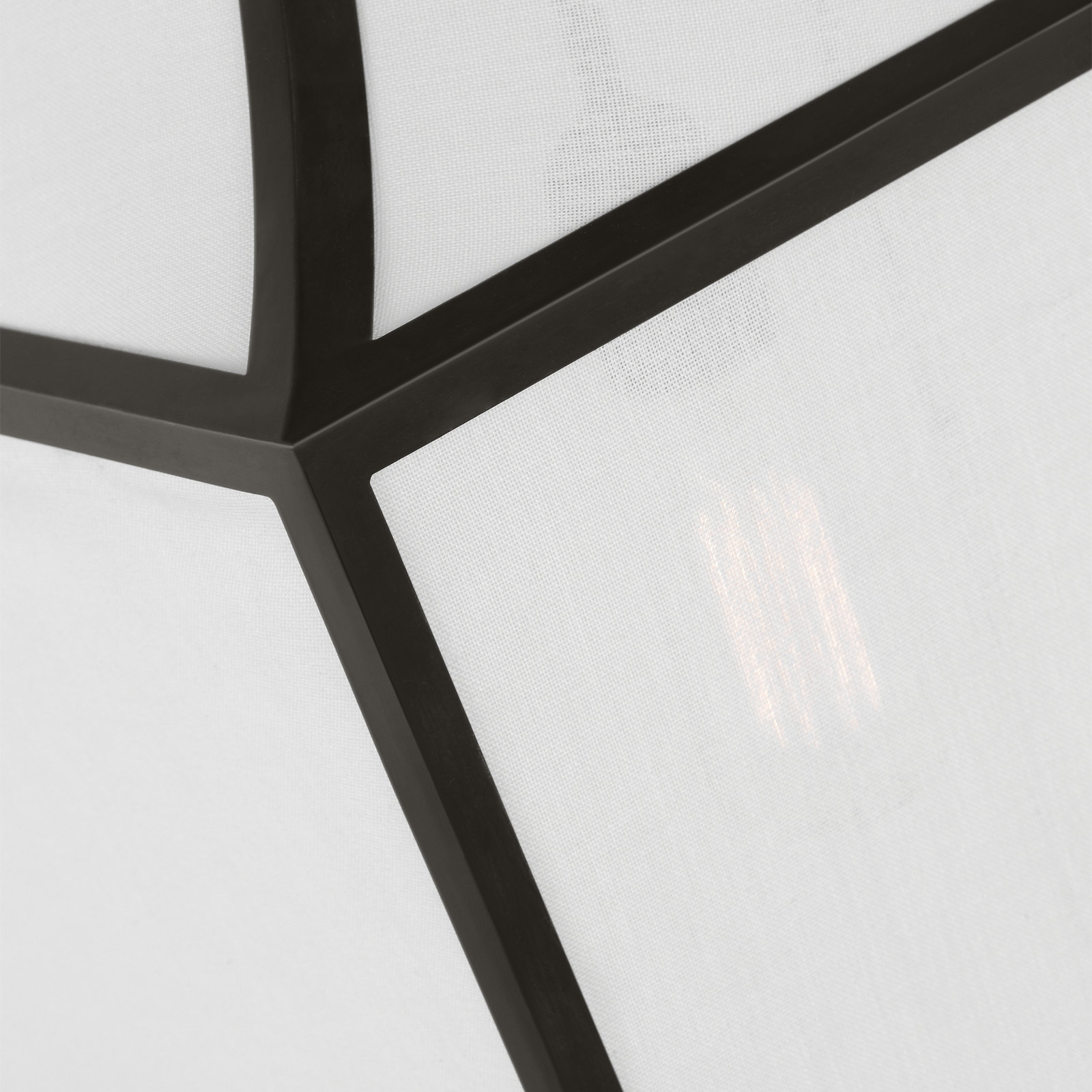 Arnio Linen Steel Dimmable Pendant, 28" H x 16" W x 16" D