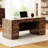 Outdoor Wood Bar Height Table And Stools With Cushions, PE Rattan Wicker Table