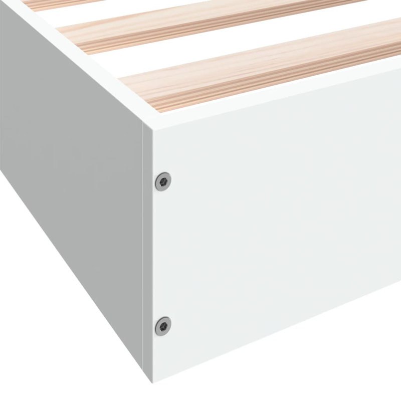 Paulica Bed, European Double (140 x 200cm), White