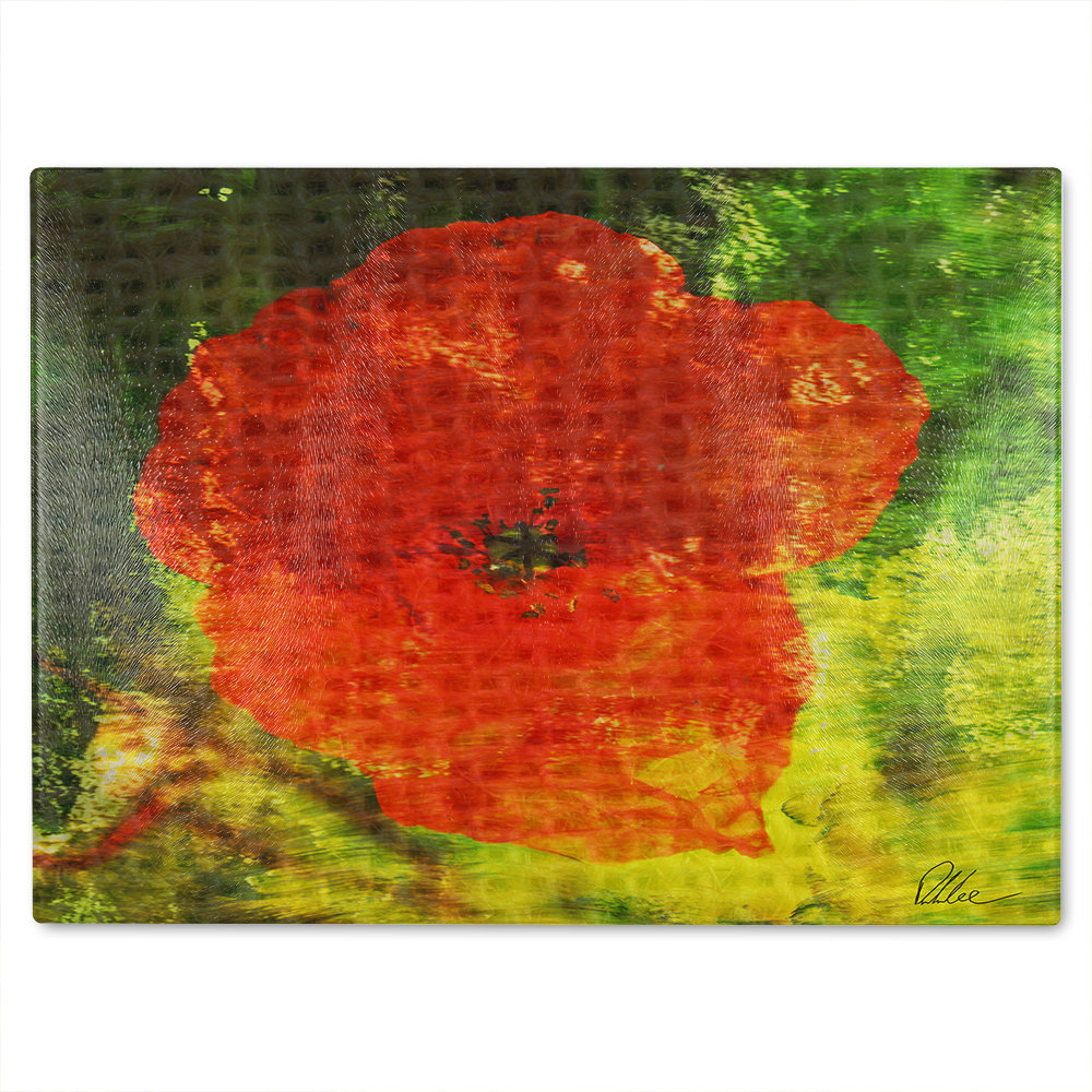 Poppy Glass Chopping Board