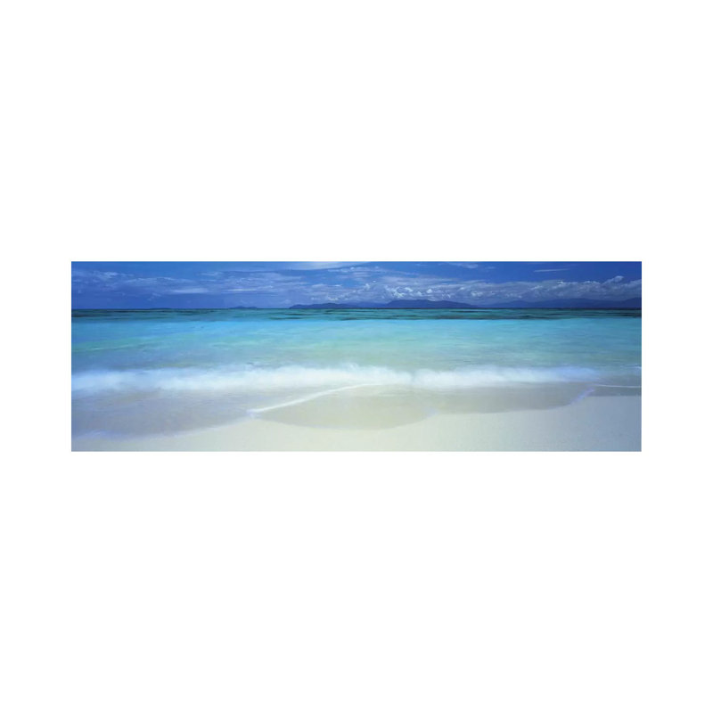 Clouds Over An Ocean, Great Barrier Reef, Queensland, Australia by Panoramic Images - Wrapped Canvas Panoramic Print