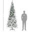 Arbre de Noël enneigé 9 pi, 1159 pointes, arbre à neige 9 pi, aspect réaliste, assemblage facile