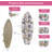Tropical Surfboard Wall Shelf with Flowers & Palm Leaves