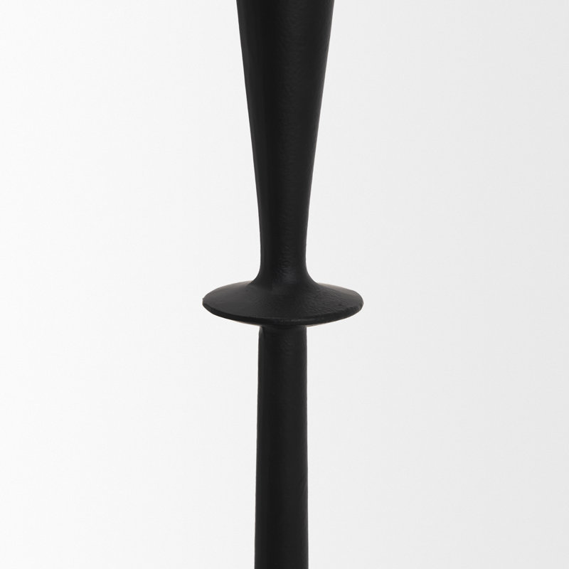 Bougeoir de table en aluminium Devonya, H 11 po x l 4,33 po x P 4,33 po