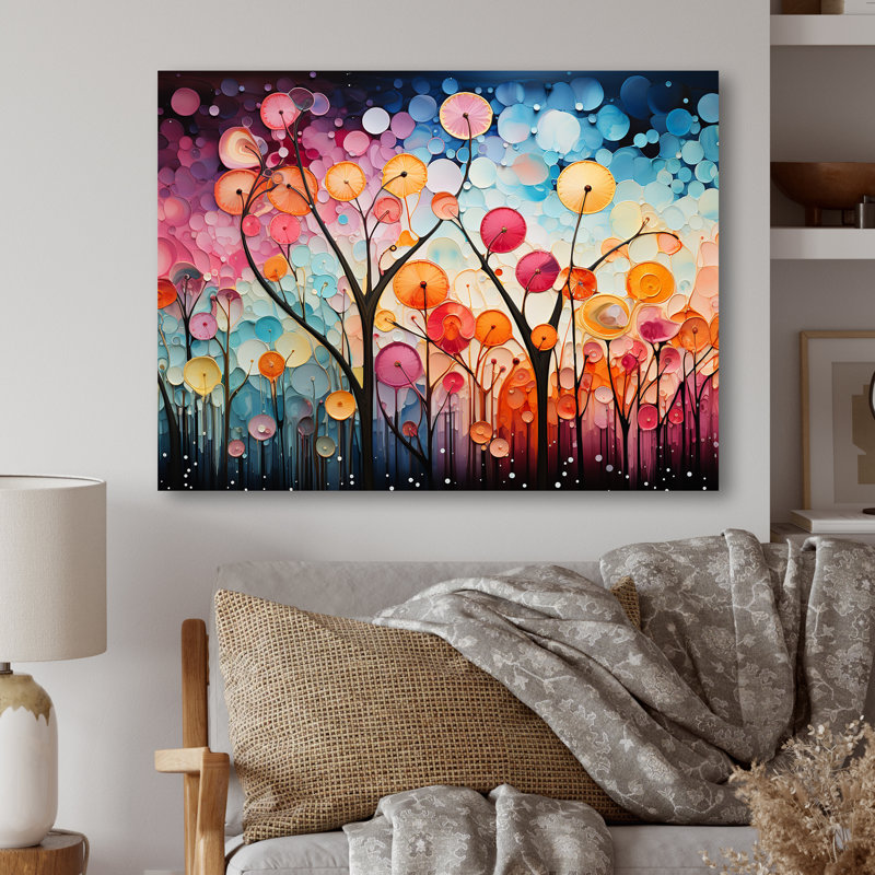 Radiant cascade chromatique - Collages abstraits, art mural en métal MT131659, H 30 po x l 40 po x P 1,5 po