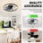 24" Smart Silent Flush Mount Ceiling Fan With Light – Invisible Blades, Remote & Timer-699810248