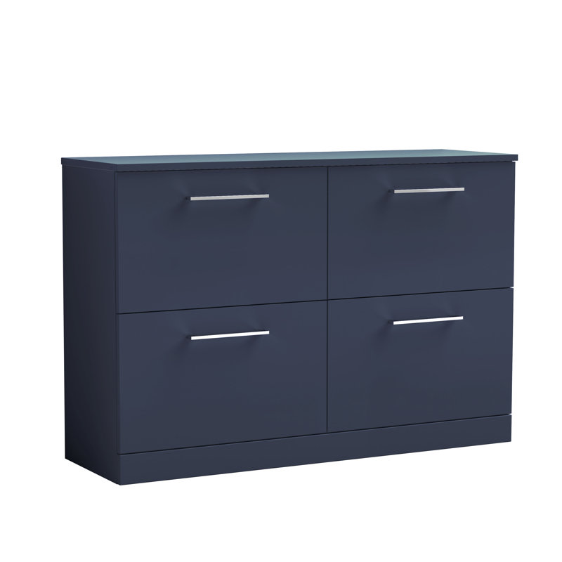 Arno 47.44cm Double Bathroom Vanity Base Only, Midnight Blue