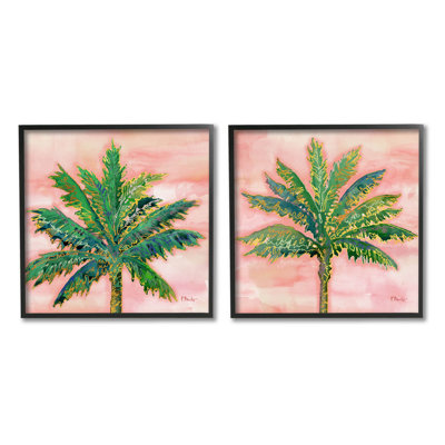" Tropical Palm Trees Glam Detail " by Paul Brent 2 - Pieces