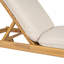 Ensemble de 2 chaises longues d'extérieur avec roulettes