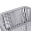 Tabourets de bar en corde tissée de patio gris pour le plaisir de s'asseoir au bord du jardin et de la piscine, aéré et confortable