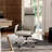 Modern Executive Office Set – Radnor Adjustable Standing Desk & Demitrice Faux Leather Chair With Headrest
