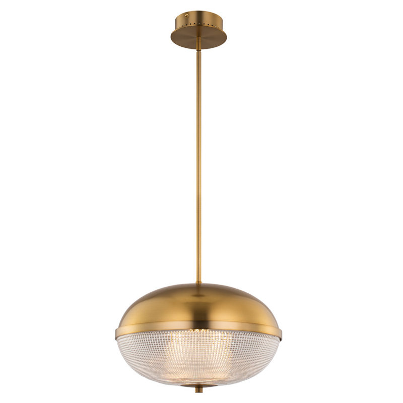 Luminaire suspendu en laiton Portland 1 LT Portland Kalco, Laiton d'hiver