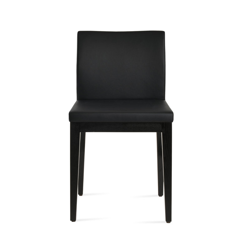 Chaise en bois de frêne Aria, Noir ppm