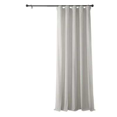Rideaux en velours moelleux Matra pour chambre à coucher ‑ rideaux obscurcissants pour les fenêtres de salon, panneau simple