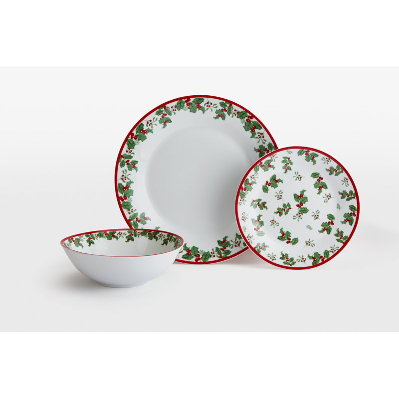 Holly 18pc Holly Dinner Set