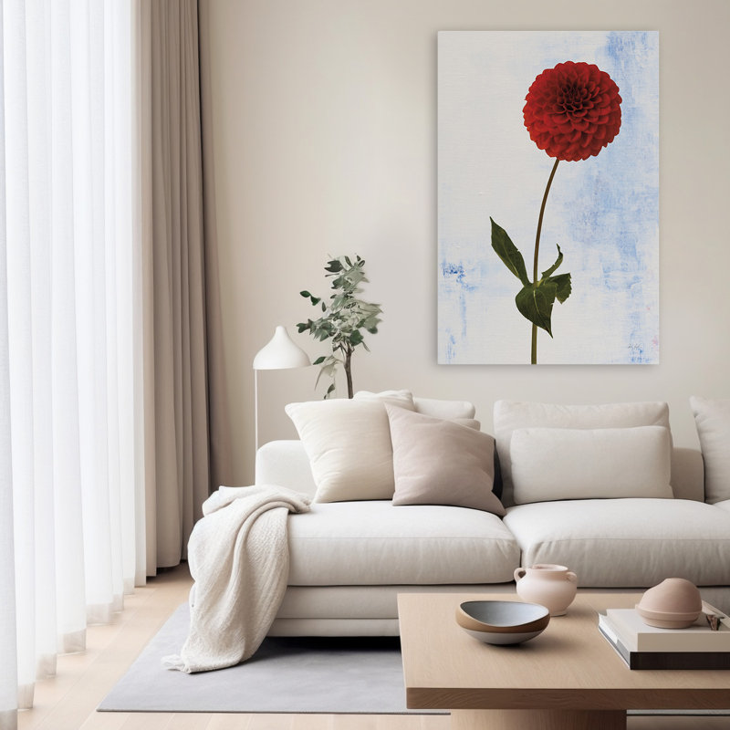 Minimalist Dahlia I, 60" H x 40" W