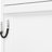 Queen Bed Of White, Wall - Mounted With Stripes, Large Storage, And 6 8 Inch Mattress Compatibility White Size Decorative Panels, Functional 600 Lbs Support
