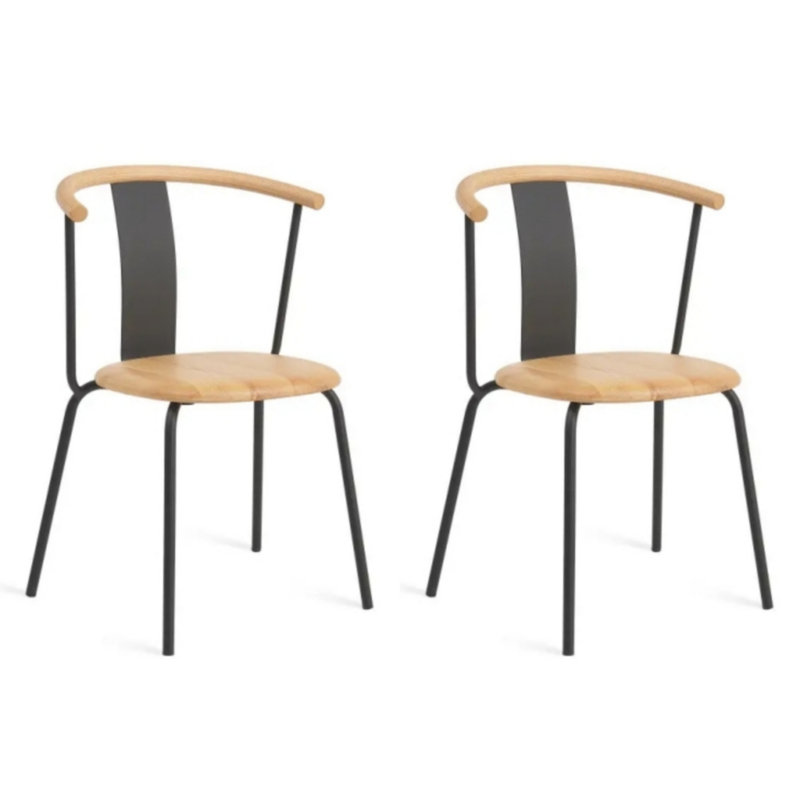 Gerre 17.7'' H Dining Chair, Natural Oak