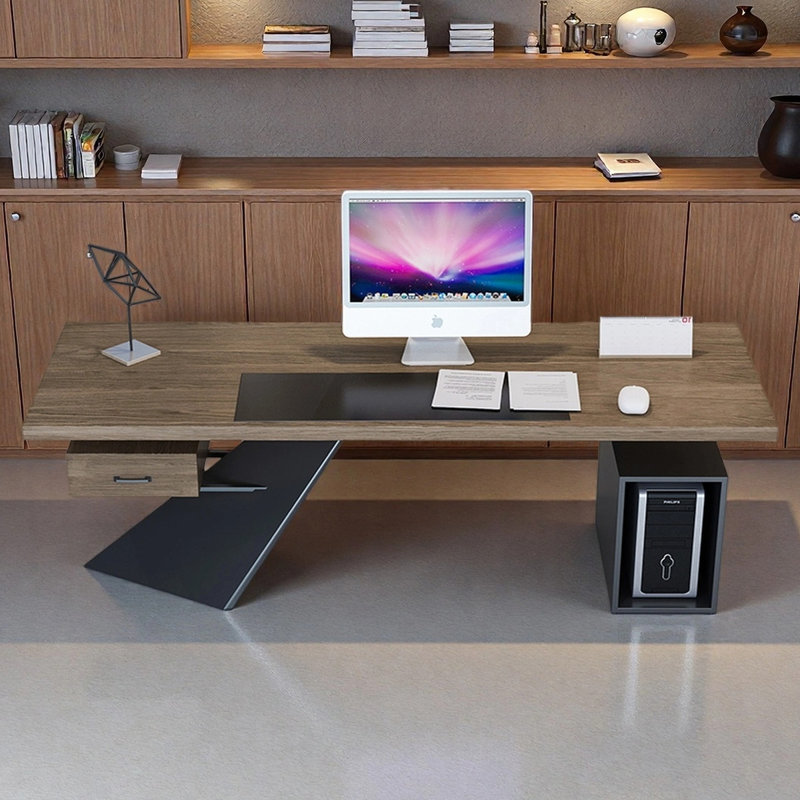 Bureau de style nordique, H 29,53 po x l 94,49 po x P 39,37 po