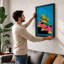 Floating Forms Geometric - Framed Print-286133546-286133557
