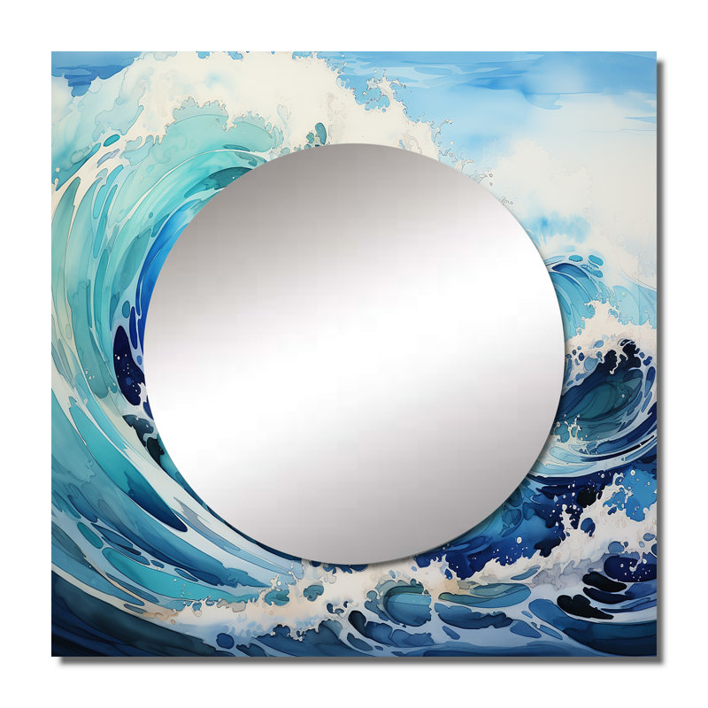 Miroir mural de salon Deondre, 23 po x 23 po