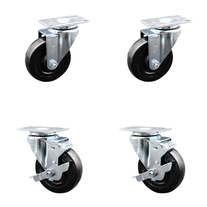 Hard Rubber Swivel Caster