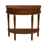 Mozart Demilune Console Table with Storage