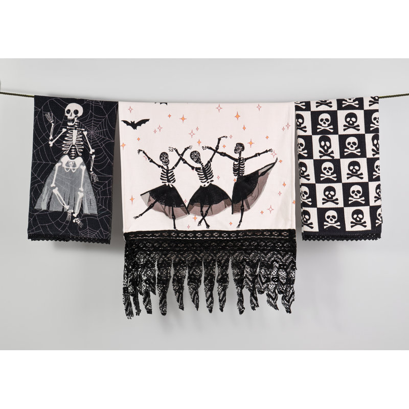 The Elegantly Eerie Artisan Kitchen Tea Towel Set of 3