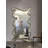 French-Style Vintage Irregular Wooden Frame Full-Length Mirror-939497076