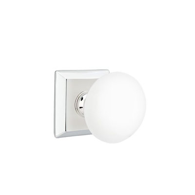 Bouton blanc ice privacy avec rose quincy