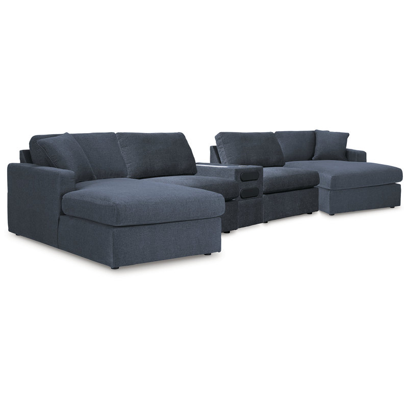 Depew 5 Piece Sectional With Audio Console