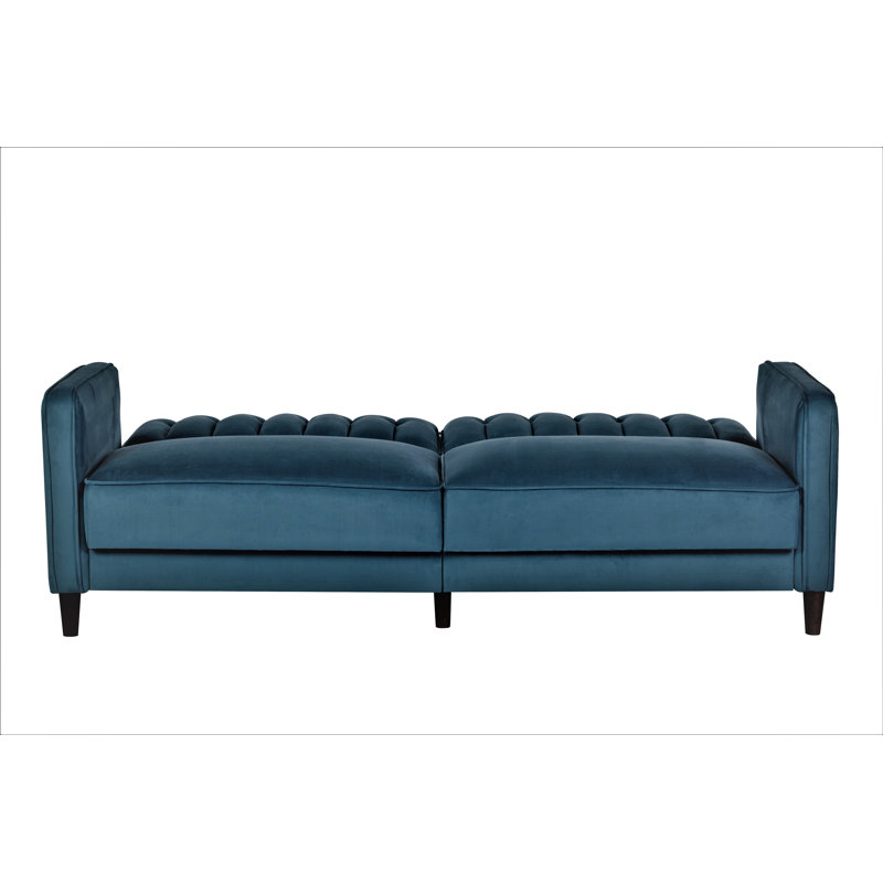 Cornell Upholstered 81'' Sofa, Teal Blue