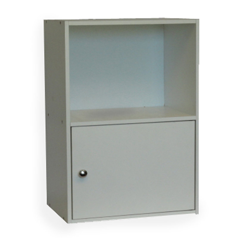 Buffet décoratif 1 porte Aptos, Gris