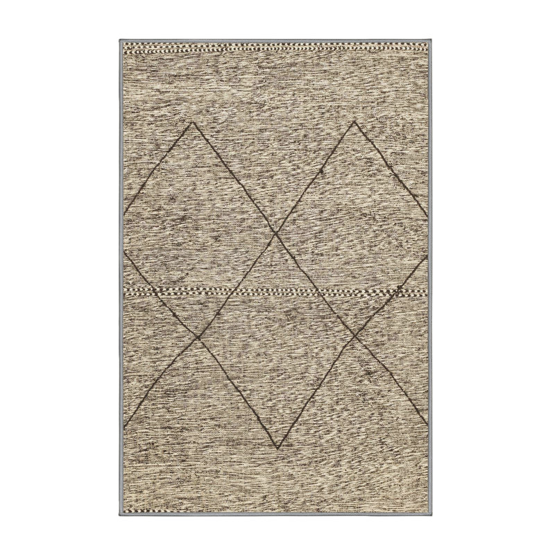 Tapis décoratif multicolore à motif abstrait, Rectangle 8 pi x 10 pi