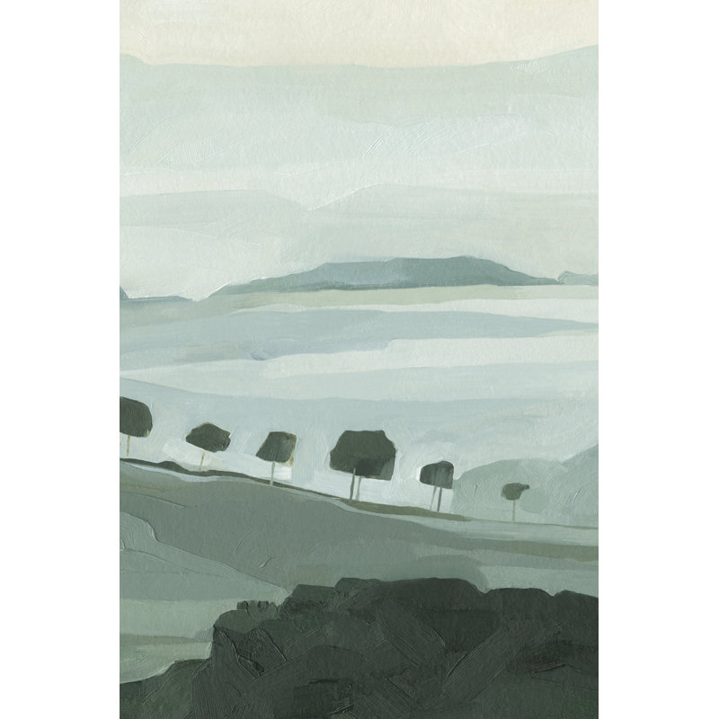 Blue Ridge Fog I by Emma Scarvey - Painting, 91 cm H x 61 cm W, Wrapped Canvas