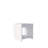 White Nightstand with Open Storage