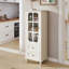 Buffet Minimalist avec portes en verre et double tiroir - Buffet moderne en bois-521905922