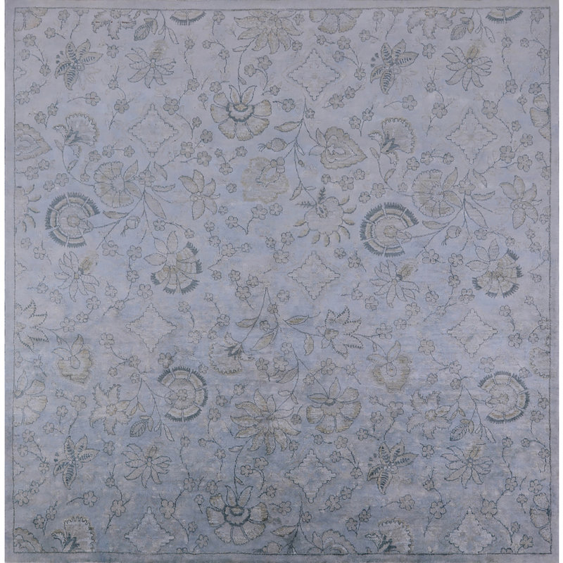 Tapis gris Mathais, Carré 4 pi