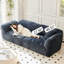 Canapé modulaire en chenille bleue-154096929-154096990