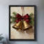 Horloge de Noël rétro encadrée noire-112231299